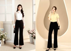 Định hình dáng chuẩn, giúp nàng 'ăn gian' chiều cao với quần ống loe