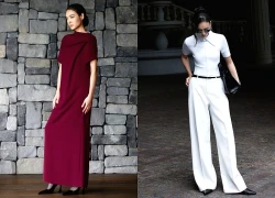 Sự trở lại của bộ ba quần ống rộng, váy dài và giày cao gót