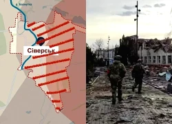 Nga có thể đã kiểm soát gần hoàn toàn Seversk, Ukraine gặp khó