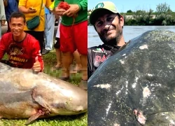 Người đàn ông bắt được 'thủy quái' nặng 200kg trên sông