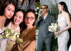 Tiệc "hấp hôn" của Khánh Vân: Hoa hậu Thiên Ân - Kỳ Duyên sánh đôi, cô dâu lộ chi tiết đáng ngờ