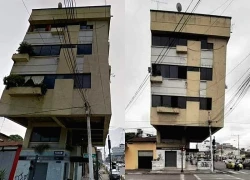 Tòa nhà dặt dẹo như sắp đổ, trụ vững qua nhiều trận động đất suốt 30 năm