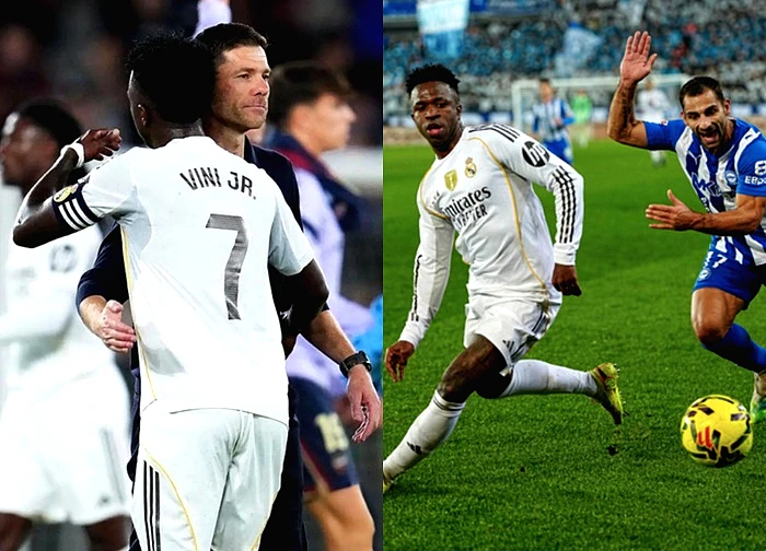 Vinicius Jr làm điều bất ngờ với ông thầy Xabi Alonso