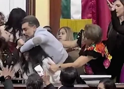 Các nghị sĩ Mexico túm tóc, ẩu đả trong cuộc họp lập pháp