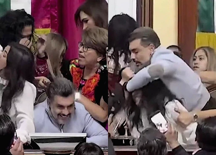 Các nghị sĩ Mexico túm tóc, ẩu đả trong cuộc họp lập pháp