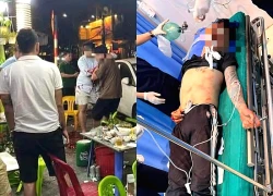 Mâu thuẫn trong lúc nhậu, hai anh em chém bị thương nhiều người