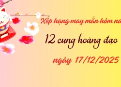 Xếp hạng may mắn tử vi 12 cung hoàng đạo ngày 17/12/2025: Cung Kim Ngưu may mắn nhất ngày