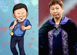 Loạt ảnh chế hài hước của HLV Kim Sang-sik khi U22 Việt Nam giành HCV