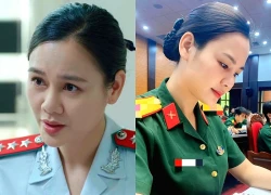 Nữ phó chánh thanh tra trên phim 'Lằn ranh' ngoài đời là Trung tá quân đội