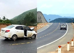 Tài xế ô tô buồn ngủ tông vào dải phân cách trên cao tốc, một bé sơ sinh thiệt mạng