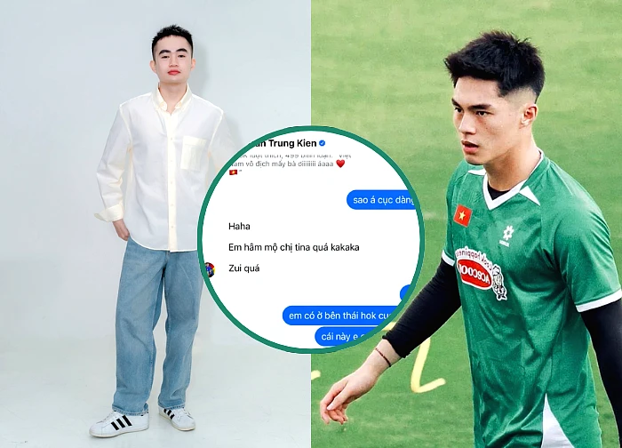 Thủ môn U22 Việt Nam "check var" idol, fan hả hê