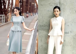 Áo peplum định nghĩa lại vẻ đoan trang trong thời trang công sở hiện đại