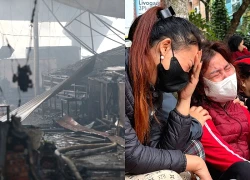 Chợ Xanh Định Công cháy rạng sáng, tiểu thương bật khóc nhìn tiền tỷ hóa tro