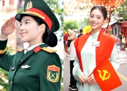 Một Á hậu Việt bất ngờ xuất hiện trên trang Thông tin Chính phủ