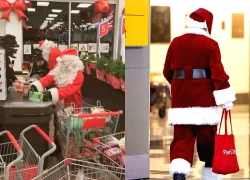 "Ông già Noel" cướp siêu thị giữa đêm