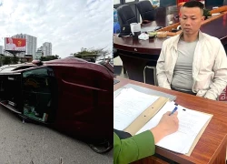 Tài xế vụ lật ô tô tại Ngã Tư Sở bị tạm giữ hình sự