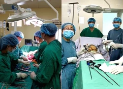 Vĩnh Long phẫu thuật nội soi thành công khối u mạc treo ruột khổng lồ nặng hơn 6kg