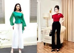 Áo lệch vai giúp nàng khoe trọn bờ vai quyến rũ