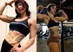 Cô gái mặt xinh như thiên thần nhưng nhìn bắp tay cuồn cuộn, body 6 múi săn chắc thì tất cả ngỡ ngàng