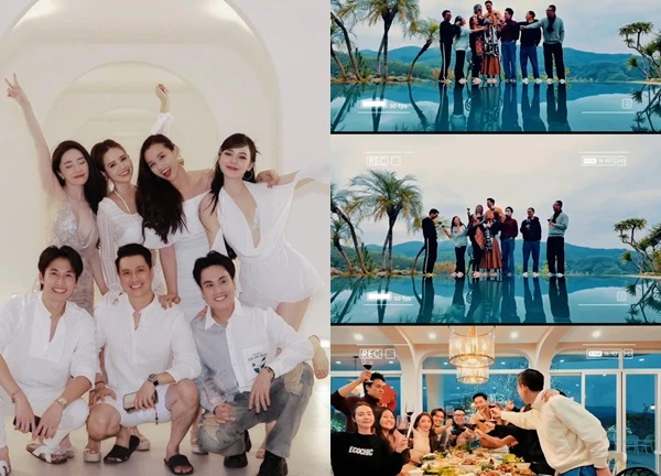 "Vũ trụ diễn viên VTV" tụ họp quậy banh nóc dịp đầu năm, lộ cơ ngơi như resort cao cấp của Mạnh Trường