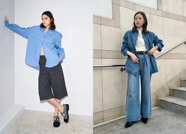 Sơ mi denim, trẻ trung gợi cảm nhưng không quá lố