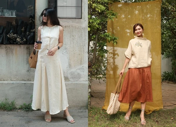 Váy suông, trang phục linen 'lên ngôi' mùa nắng