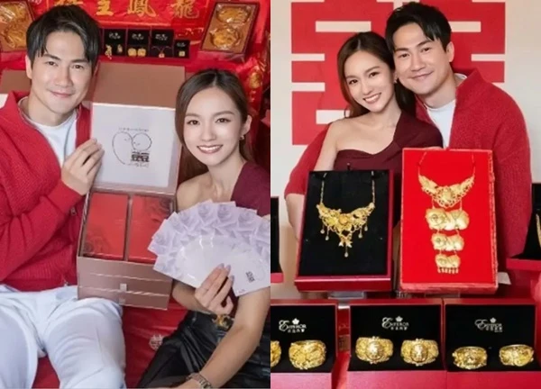 Flex như cặp "kim đồng ngọc nữ" showbiz: Báo tin hỷ bằng ảnh sính lễ vàng ròng gây choáng