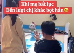 Clip 27 giây chị gái dạy em trai học viral cõi mạng, thần thái cô chị đỉnh đến mẹ còn phải giật mình