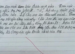 Học sinh tiểu học viết văn tả mẹ "thích nhất đếm tiền": Dân mạng cười nghiêng ngả còn mẹ thì ngượng chín mặt