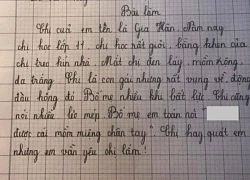 Học sinh tiểu học bóc phốt chị gái "lẻo mép, vụng về, đụng đâu hỏng đó", đọc đến đoạn kết mà dân tình chết lặng