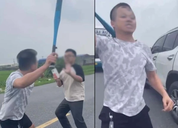 Tài xế ô tô bán tải dùng gậy bóng chày đánh người sau va chạm giao thông