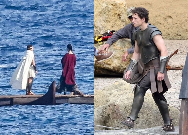 Tom Holland, Anne Hathaway sánh đôi trên biển trong 'The Odyssey'
