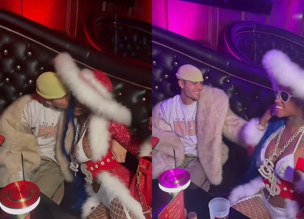 Justin Bieber gây tranh cãi khi hôn nữ rapper