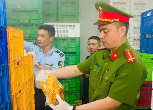 Phát hiện 20 tấn gà ủ muối, nội tạng 'bẩn' tại chợ đầu mối gia cầm ở Hà Nội