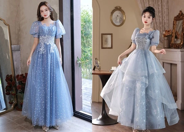 Thu hút mọi ánh nhìn với trang phục màu xanh dương tươi mát