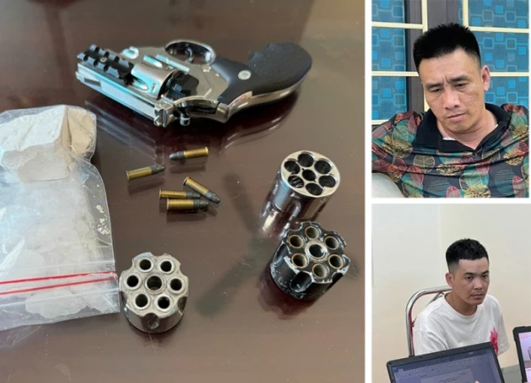 Bắt nhóm tội phạm ma túy, thu 1 súng colt và 5 viên đạn