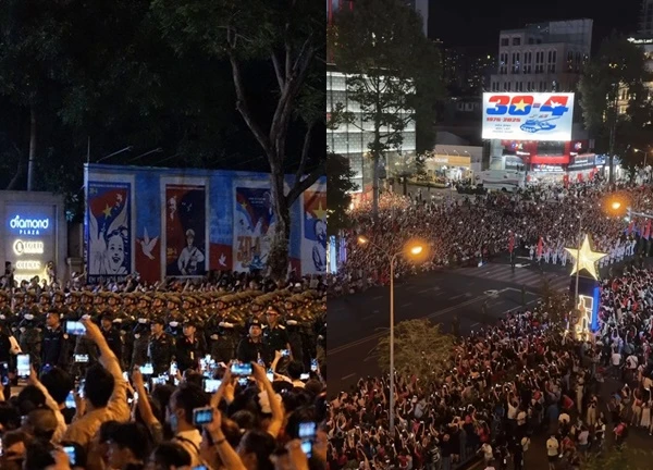 "Nổi da gà" nghe hàng nghìn người dân ca vang khúc hát bất hủ: Fanchant cỡ này, "concert quốc gia" 30/4 cỡ nào!
