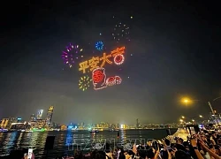 Ấn tượng màn trình diễn thiết bị bay không người lái ở Hong Kong (Trung Quốc)