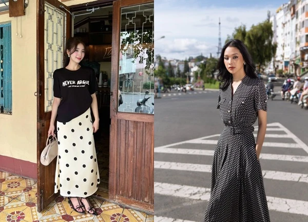 'Cuộc đổ bộ' bất ngờ của họa tiết chấm bi khuấy đảo hè này