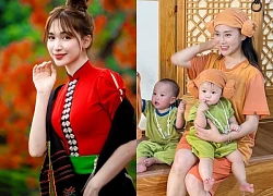 Hòa Minzy xinh đẹp với trang phục dân tộc, Phương Oanh đi xông hơi cùng 2 con