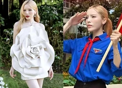 Kỳ Duyên vừa 'lên mặt' với CĐM mặc áo Đoàn, đeo khăn quàng đỏ, liền gặp biến?