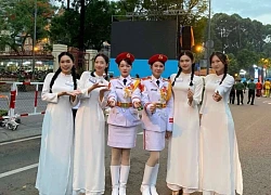 Nữ sinh ĐH Tôn Đức Thắng được tuyển chọn gắt gao để tham gia khối xe Nghi trượng tại Đại lễ 30/4
