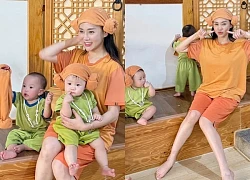 Phương Oanh nhí nhố bên cặp sinh đôi, shark Bình nhận xét một câu cực hài