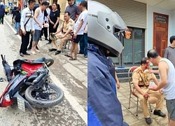 Thiếu niên 16 tuổi đi xe máy tông thiếu tá CSGT bị thương