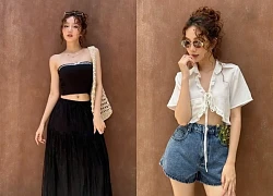 Áo crop top không thể thiếu trong tủ đồ mùa hè của nàng cá tính