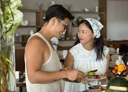 Ngô Thanh Vân được ông xã chăm sóc từng bữa ăn khi mang bầu