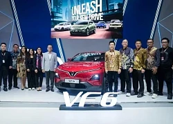 VF 6 bản tay lái nghịch lần đầu ra mắt triển lãm ô tô lớn nhất Indonesia