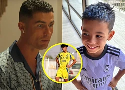 Ronaldo "xịt keo" khi con trai thứ hai nói 1 từ, quý tử đầu lòng lộ diện mạo sốc