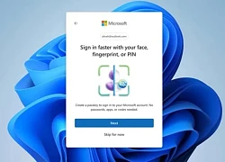 Tài khoản Microsoft mới sẽ dùng passkey làm phương thức đăng nhập mặc định