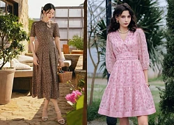Đi làm, đi học đều đẹp dịu dàng, sang trọng với váy họa tiết